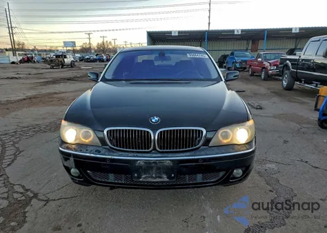 2006 BMW 750 Li из США, поврежденный, VIN WBAHN83536DT31275